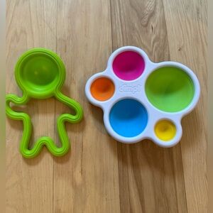 Fat Brain Toys Dimpl Baby/Toddler Sensory Learning Pop It Toy and Lil' Dimpl